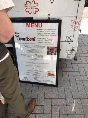 Nice menus for meat eaters and veggie lovers!