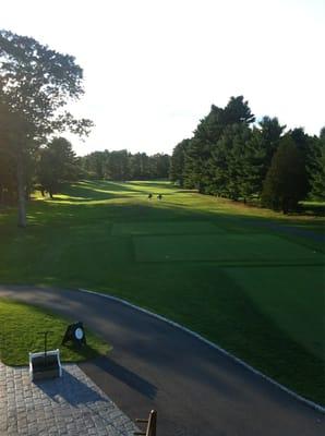 View down the first fairway from the clubhouse.