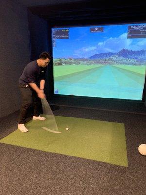 Semi virtual golf!