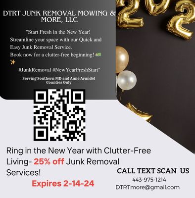 Ring in the New Year Clutter-Free 25% OFF on Junk Removal Services!