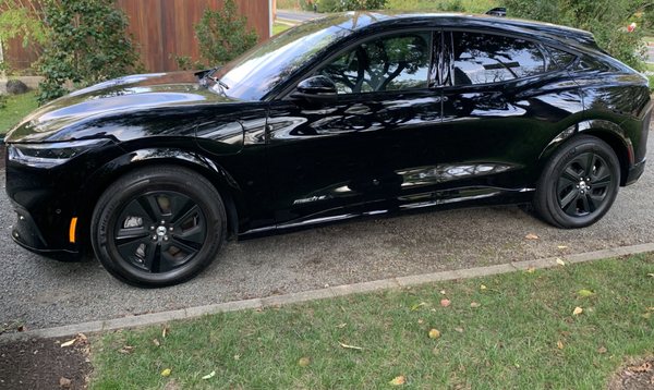 My Mustang Mach-E after receiving a ceramic coating.