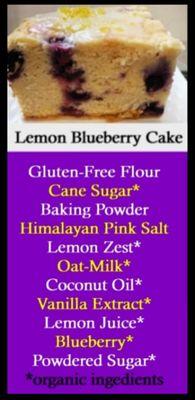 One of our favorite grab and go treats‼ This Lemon Blueberry Cake is truly devine especially topped with NICE cream‼