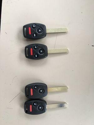 Honda Remote Head Keys, programmed all day long