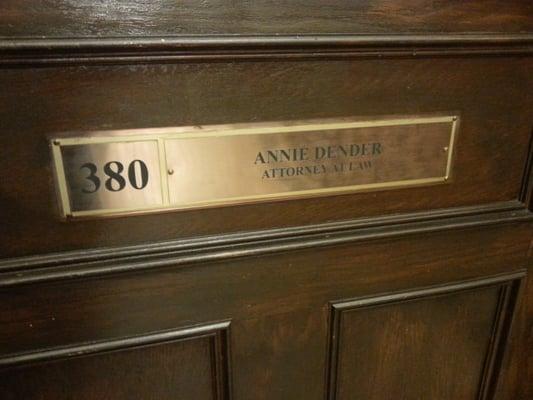 Attorney at Law Annie Dender