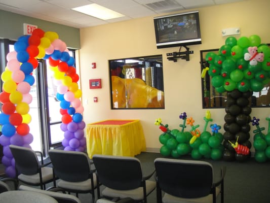 our reception area