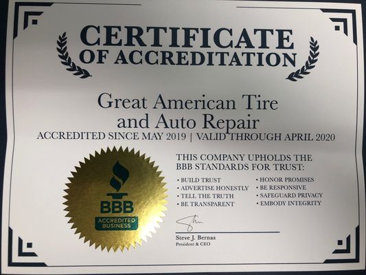 We are a BBB Accredited Business.