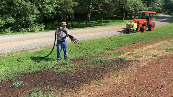 applying ProGanics top soil replacement