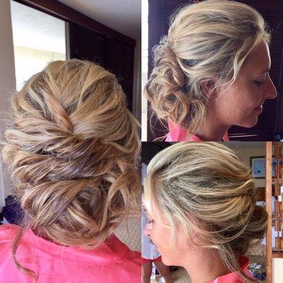 Wedding hair and makeup by Cortney