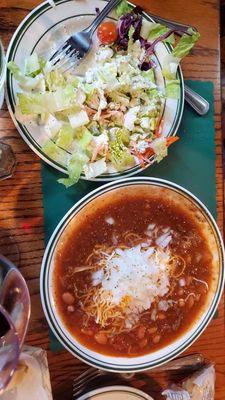 House Chili and Salad