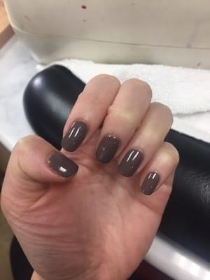 shellac mani