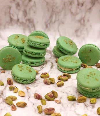 Pistachio macarons..