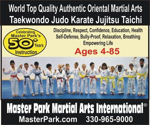 World Top Quality Authentic Oriental Martial Arts by Grand Master Park