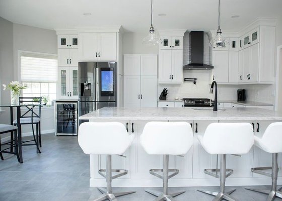 all white kitchen