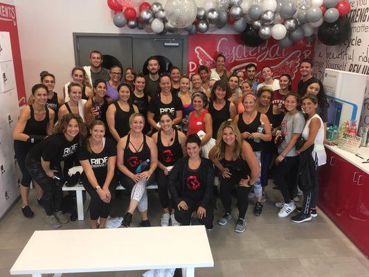 We  our CycleBar Denville Family