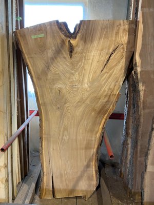 Elm live edge slabs