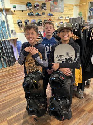 Boys getting rental boards & boots