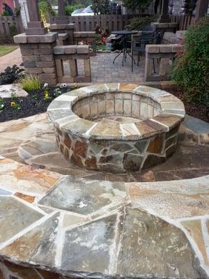 Outdoor Fire Pit Installation