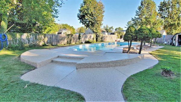 We are AMAZED at how this pool deck transformed!!
 
 #ColorSandstone