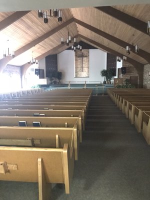 Our Sanctuary used for our Sunday morning Sermon.