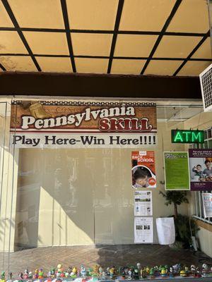 Atm sign and Pennsylvania skill play here win here.