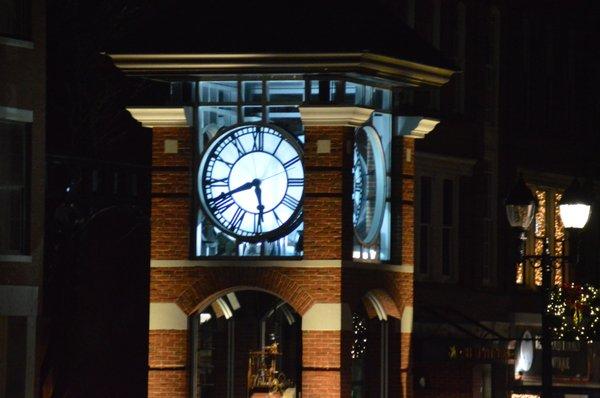 Photo taken by our staff of the Concord clock tower located on North Main Street.