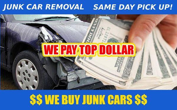 Top Dollar   for junk cars