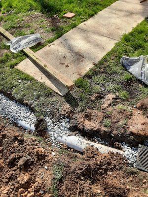 Building  French  drain