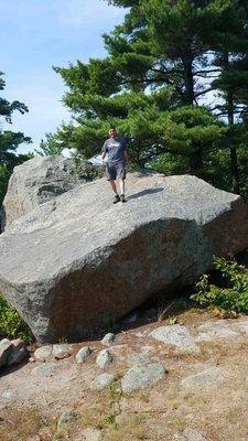 Small boulder in front of little Agassiz rock