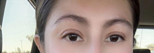 eyebrows before