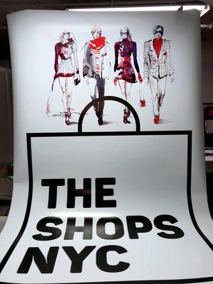 High Resolution Poster we printed for The Shops NYC.