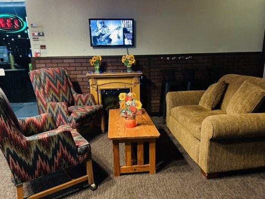 Look at the comfortable conversation area at Polecat Tavern.