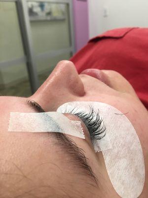 Even if you have straight/downward lashes you can still get eyelash extensions!!