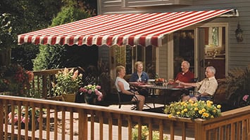 We sell and install retractable Sunsetter Awnings as well