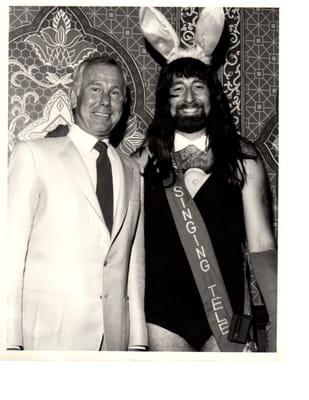 MALE BUNNY WITH JOHNNY CARSON