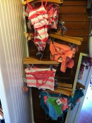 Swimsuits for the little one.