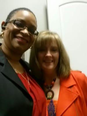 Karen and Desiree working together at the Kingwood office!