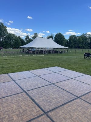 Tent and dance floor