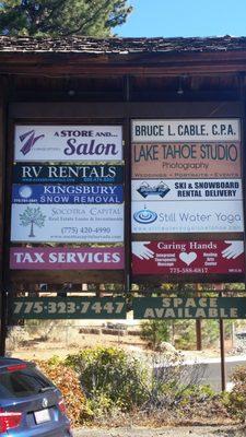 Office signs along Kingsbury