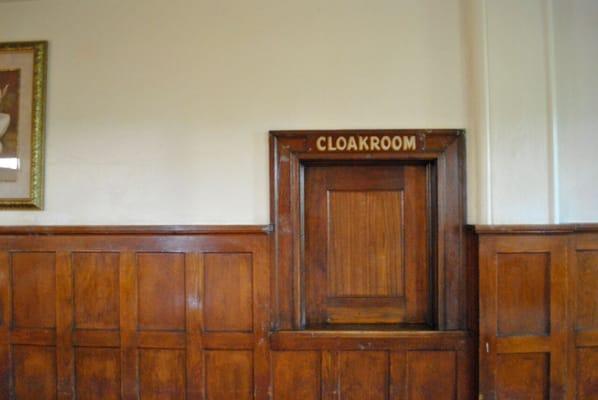 There's even a cloakroom! It was warm the evening of our reception so we used the space for other storage.