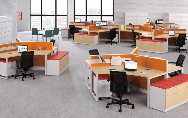 LPS Office Interiors Social Distancing Workstations