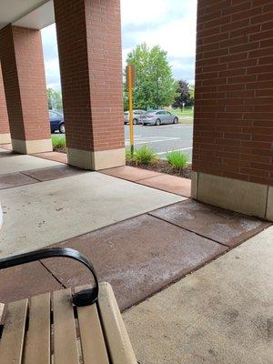 east longmeadow public library bench photo