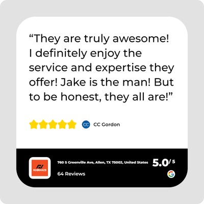 Customer review Greenvile Allen