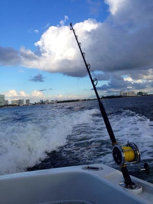 Heading out from fox sea charters.....didn't catch crap!