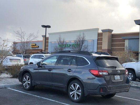 Saturday, March 23, 2919: view of southwest end of Carson Valley Plaza.