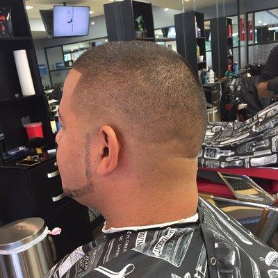 Mid skin fade