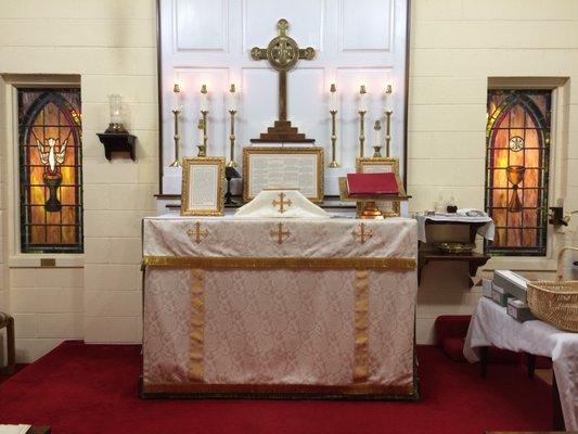 The altar on Candlemas