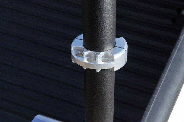 Anodized aluminum anchor clamps let you tie down any load and place your clamp anywhere on the legs of the truck rack.