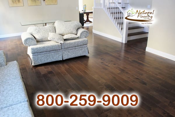 Maple Voyageurs handscraped engineered wood floor