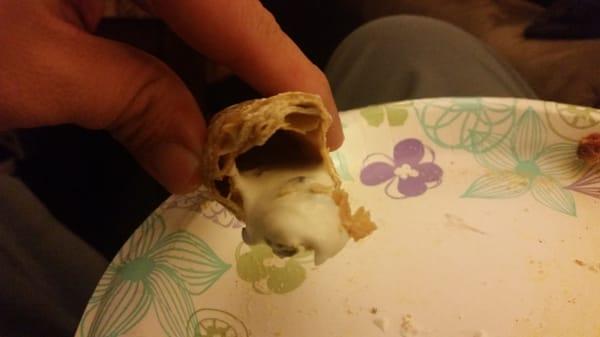 You call this cannoli and serve it to people. Make sure it looks full from the ends,in reality its hollow. #fraud