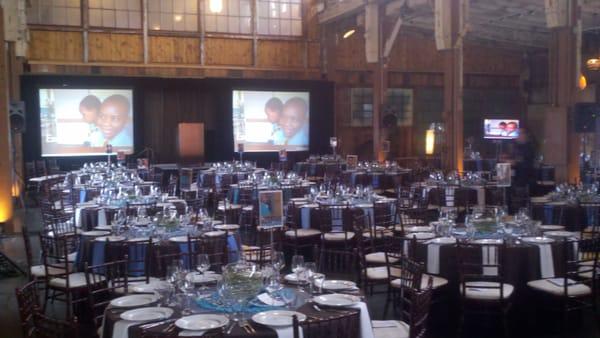 Auction set up for a Seattle non-profit group.